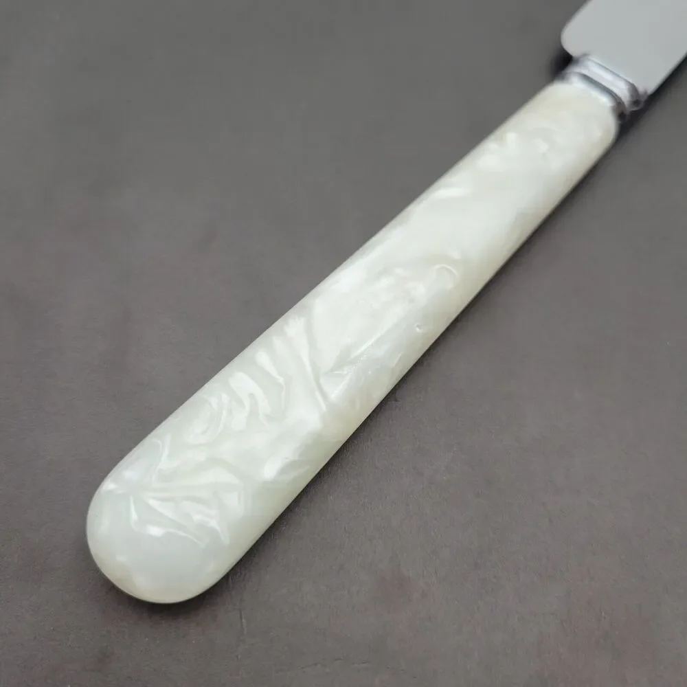 Bridalane Stainless Steel Carving Knife Faux Pearl 12.5” Sheffield England